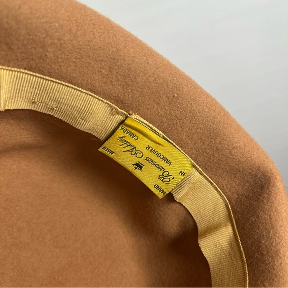 Baroness Ashley Tan Wool Bowler Hat - Picture 3 of 3